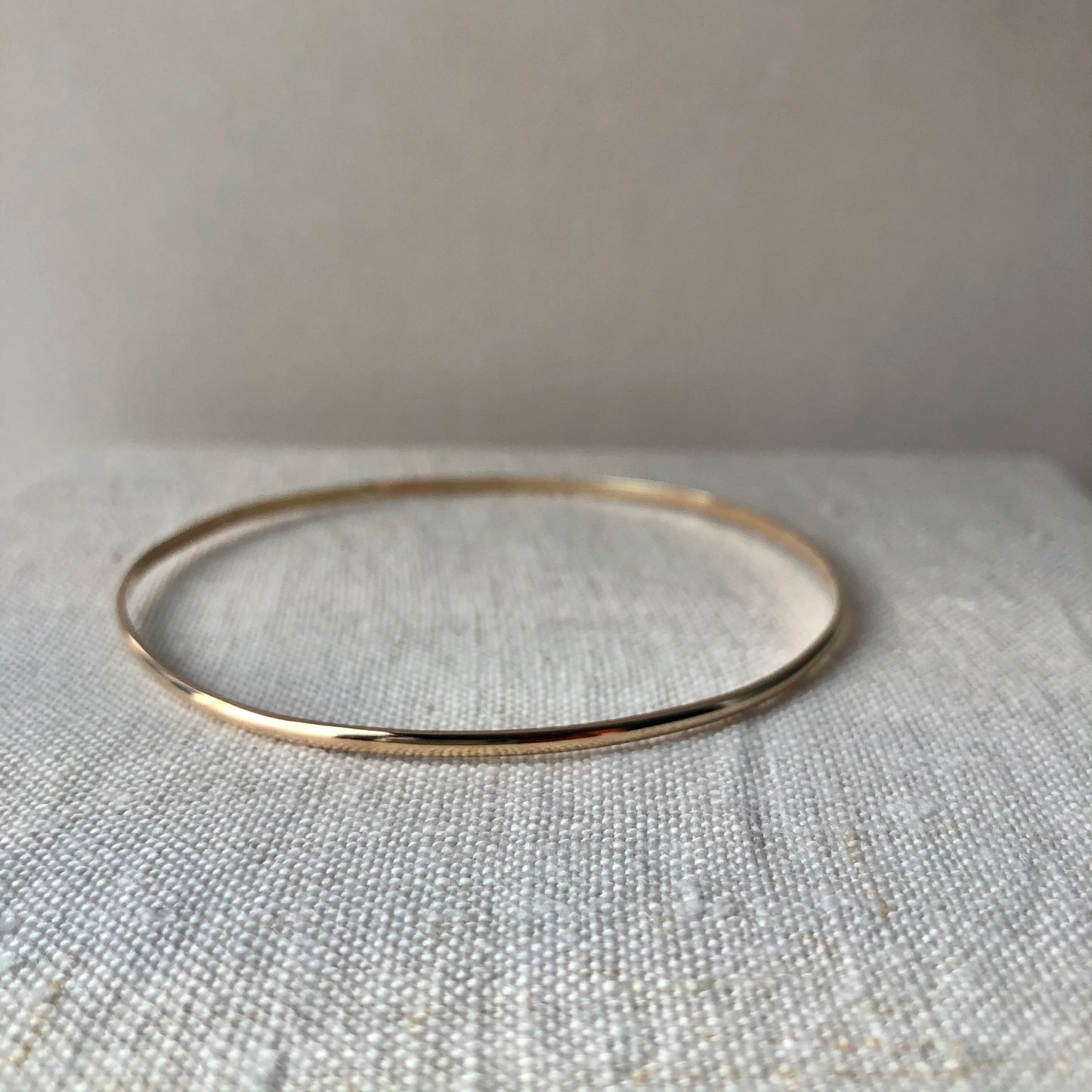 Thin bangle, 14k gold