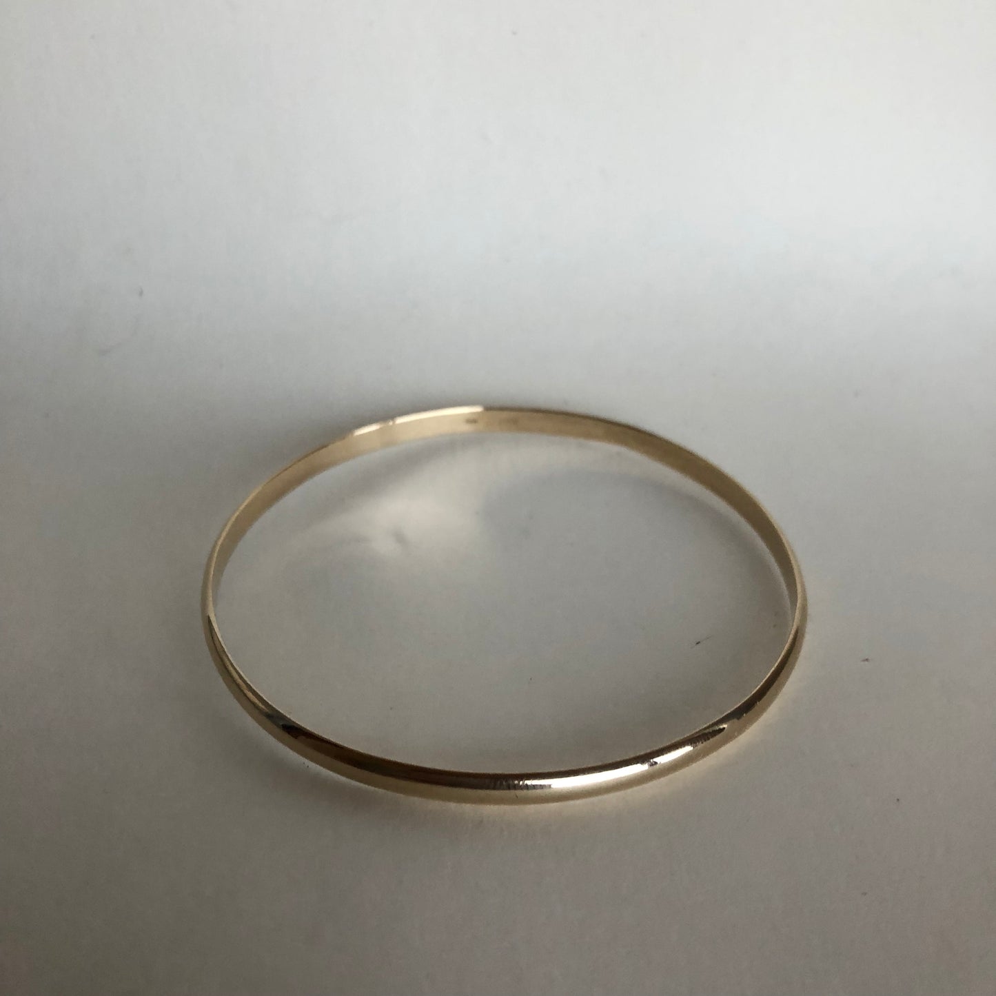 Thick bangle, 14k gold