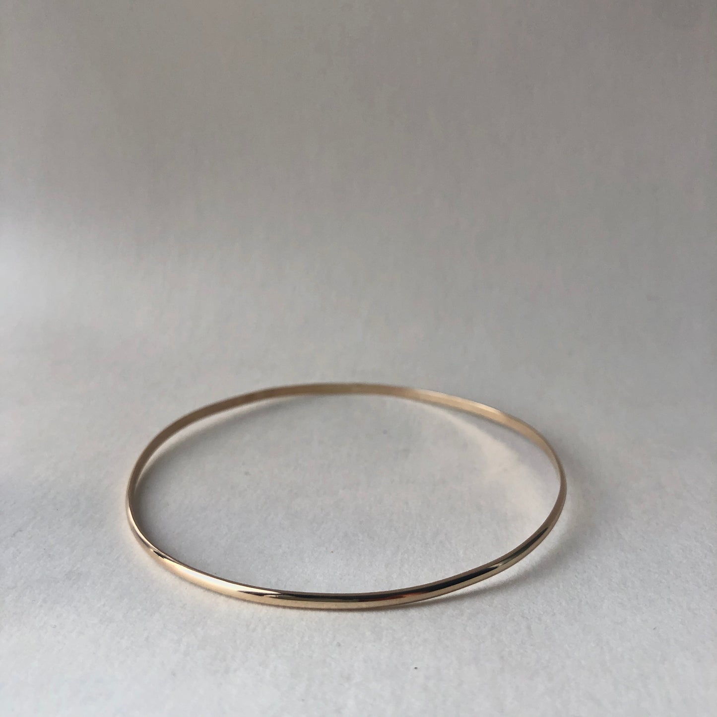 Thin bangle, 14k gold