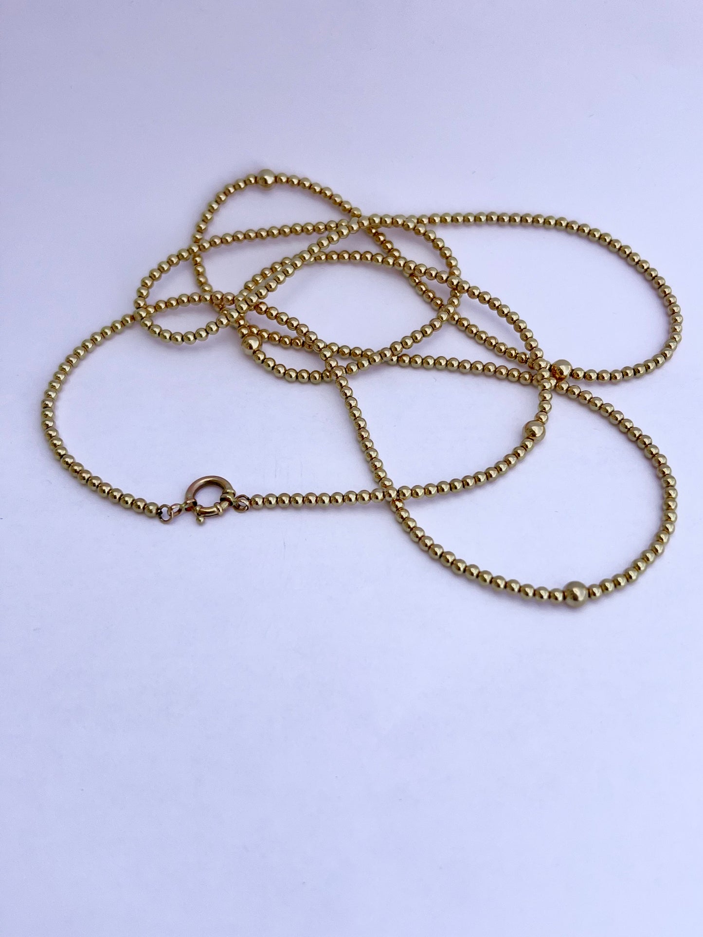 Annual necklace- 14k solid gold