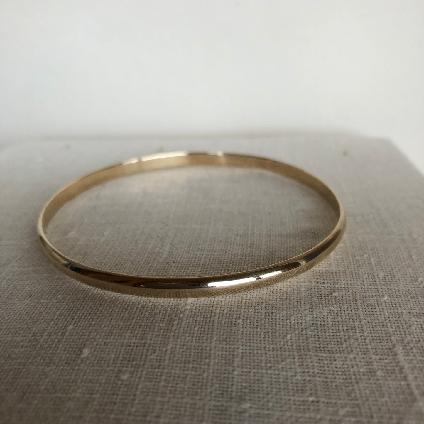 Thick bangle, 14k gold