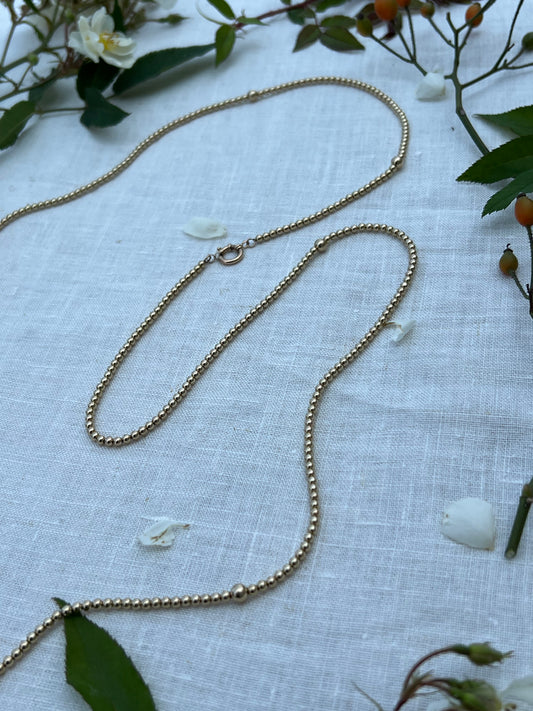 Annual necklace- 14k solid gold