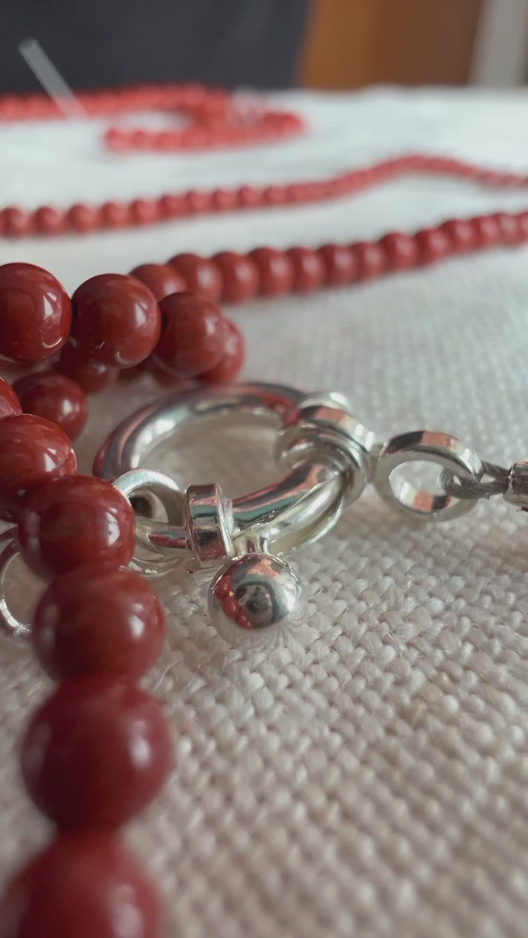 Gemstone Annual Necklace- Red Jasper – Rose Cove Studio